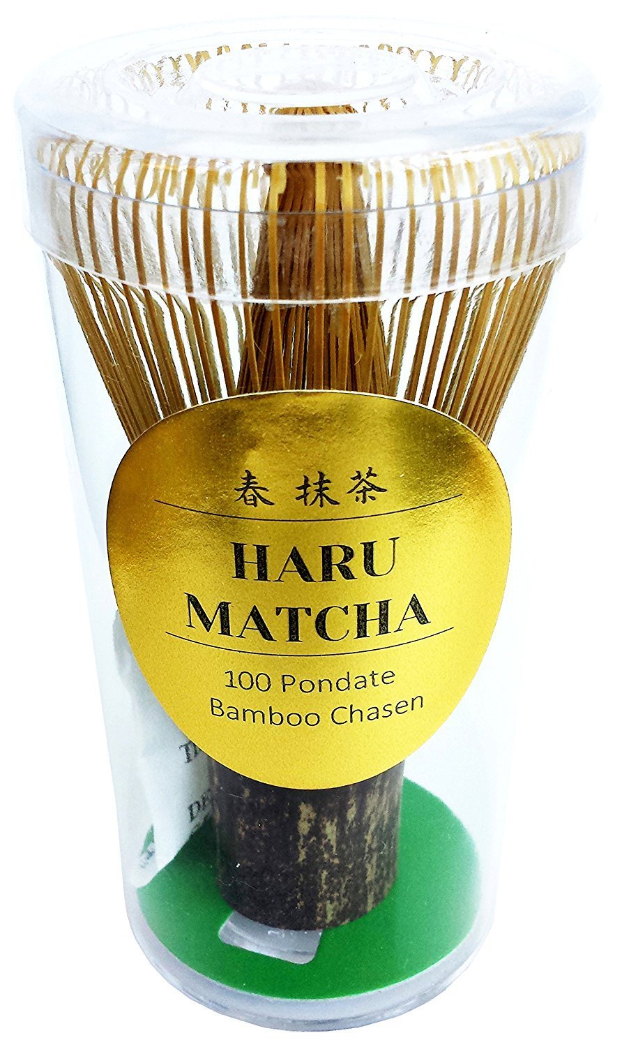 Book Cover HARU MATCHA - KUROCHIKU Black Bamboo Chasen - Handcarved Matcha Greentea Whisk (100 Prongs)