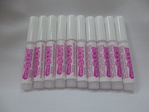 Book Cover 10 pcs KDS Nail Tip Glue - Adhesive Super Bond For Acrylic Nails Tips - 0.07 oz for each glue