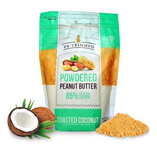 Book Cover Powdered Peanut Butter (TOASTED COCONUT) 1 LB Pouch, By: PB Trimmed