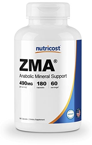 Book Cover Nutricost ZMA 180 Capsules - Non-GMO and Gluten Free ZMA Supplement