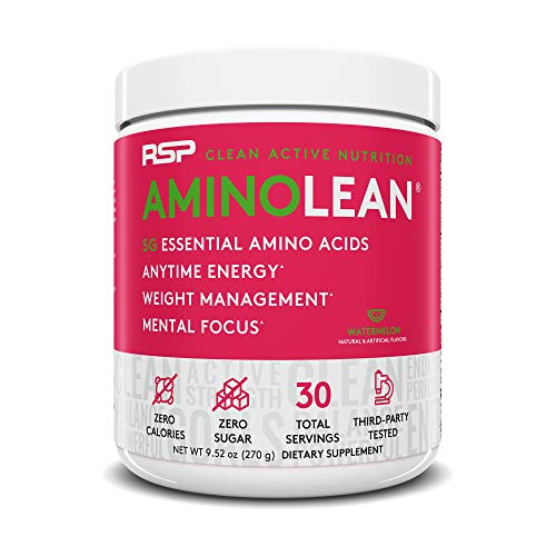 Book Cover RSP AminoLean - All-in-One Pre Workout, Amino Energy, Weight Management Supplement with Amino Acids, Complete Preworkout Energy for Men & Women, Watermelon, 30 (Packaging May Vary)