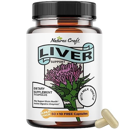 Book Cover Liver Cleanse Detox & Repair Formula - Herbal Liver Support Supplement with Milk Thistle Dandelion Root Turmeric and Artichoke Extract for Liver Health - Silymarin Milk Thistle Liver Detox 70 Capsules