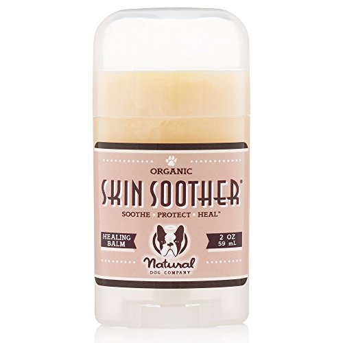 Book Cover Natural Dog Company Skin Soother, All Natural Healing Balm for Dogs, Relieves Dry, Itchy Skin, Treats Skin Irritations, Wounds, Hot Spots, Dermatitis, 2oz Stick, 1 Count