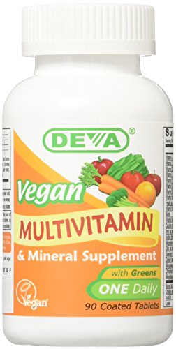 Book Cover Deva Nutrition Vegan Vitamins Daily Multivitamin & Mineral Tablets, 90 Count (Pack of 2)