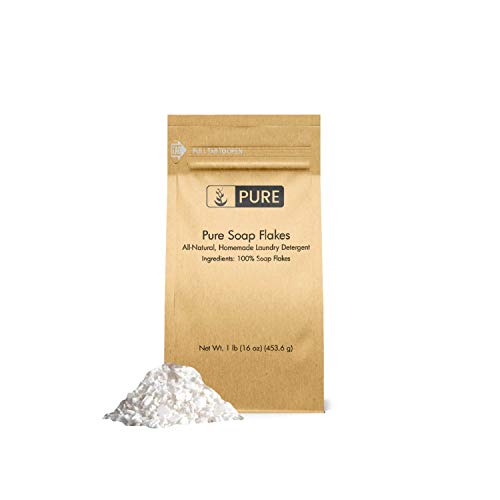 Book Cover Soap Granule Flakes (1 lb.) by Pure Organic Ingredients, Eco-Friendly Packaging, Ingredient to Make Liquid or Powdered Homemade Laundry Detergent