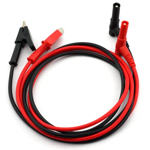 Book Cover TOTOT Banana Plug to Alligator Clip 4 Red 4 Black Test Leads 15A Safe PlugTOTOT Banana Plug to Alligator Clip 4 Red 4 Black Test Leads 15A Safe PlugTOTOT Banana Plug to Alligator Clip 4 Red 4 Black Test Leads 15A Safe Plug