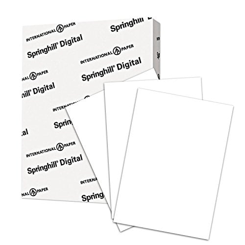 Book Cover Springhill Cardstock Paper, White Paper, 90lb, 163gsm, 8.5 x 14, 92 Bright, 1 Ream / 250 Sheets - Index Card Stock, Thick Paper (015114R)