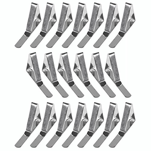 Book Cover Super Z Outlet Stainless Steel Table Cloth Cover Clamps - Holder Clips Party Supplies (20 Pack)