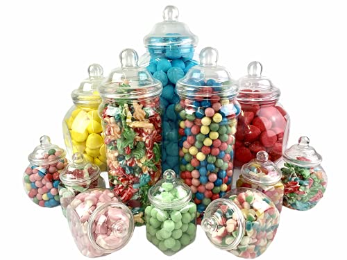 Book Cover 12 Jar Vintage Victorian Pick & Mix Sweet Shop Candy Buffet Kit Party Pack