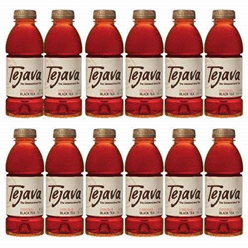 Book Cover Tejava Original Unsweetened Black Iced Tea, 16.9 oz PET Bottles, Award Winning, Non-GMO-Verified, from Rainforest Alliance-Certified farms (12 Pack)