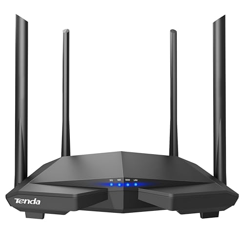 Book Cover Tenda AC1200 Dual Band WiFi Router, High Speed Wireless Internet Router with Smart App, MU-MIMO for Home (AC6)