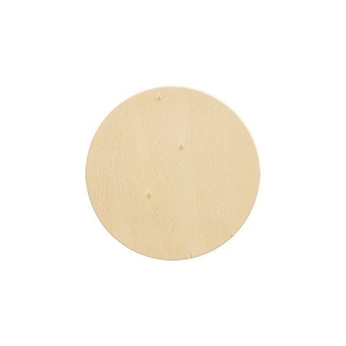 Book Cover Natural Unfinished Round Wood Circle Cutout 3 Inch - Bag of 25