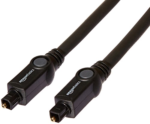 Book Cover AmazonBasics CL3 Rated Optical Audio Digital Toslink Cable - 25 Feet