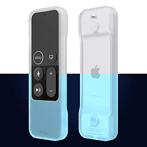 Book Cover elago R1 Intelli Case Compatible with Apple TV Siri Remote 4K / 4th / 5th Generation (Nightglow Blue) - Magnet Technology, Shock Absorption, Lanyard Included