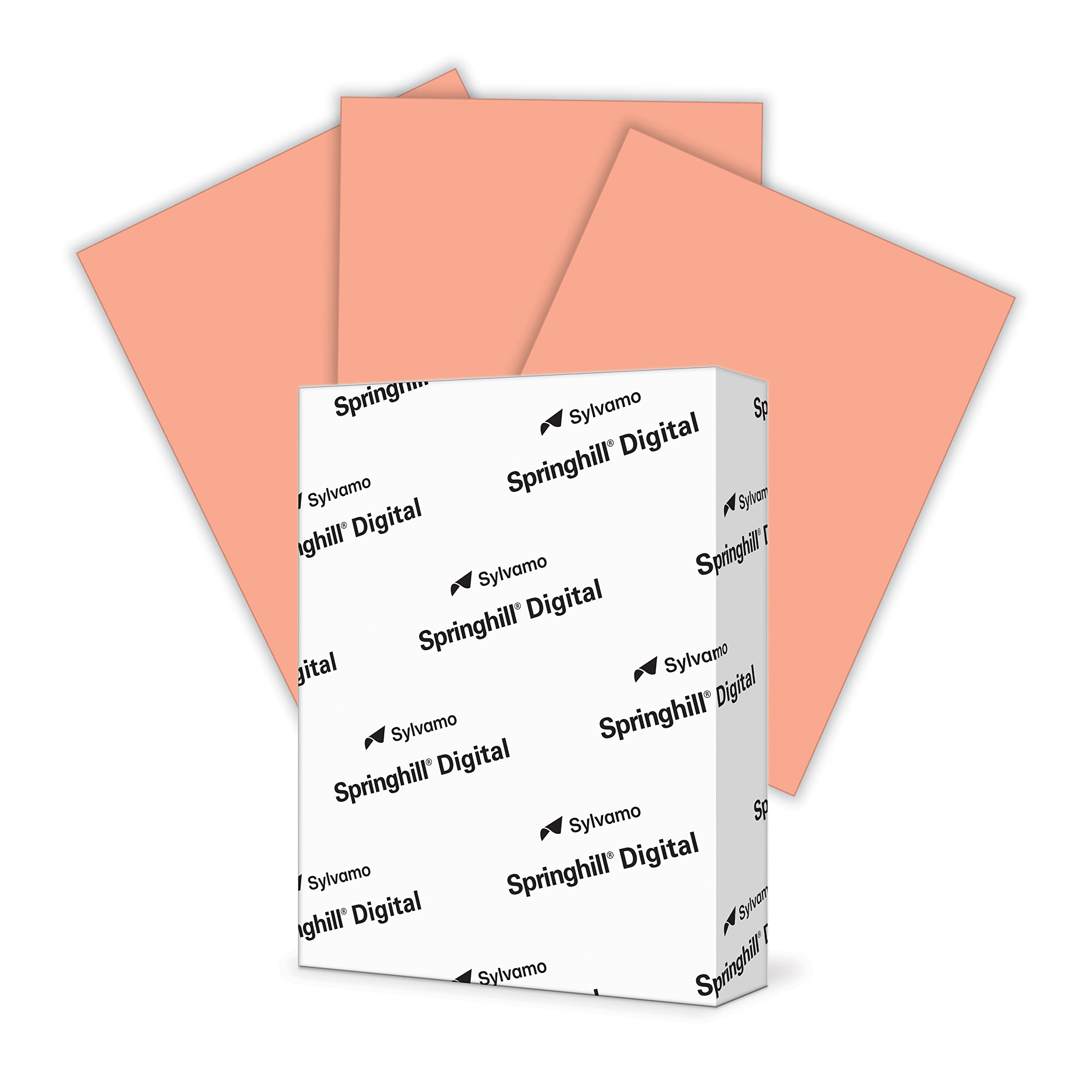 Springhill 8.5” x 11” Salmon Colored Cardstock Paper, 110lb, 199gsm, 250  Sheets (1 Ream) – Premium Heavy Cardstock, Printer Paper with Smooth Finish