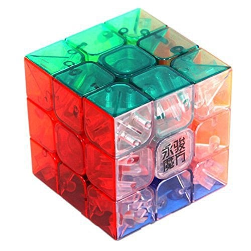 Book Cover Tollbuy Speed Cube 3x3 Stickerless Magic Puzzle Transparent