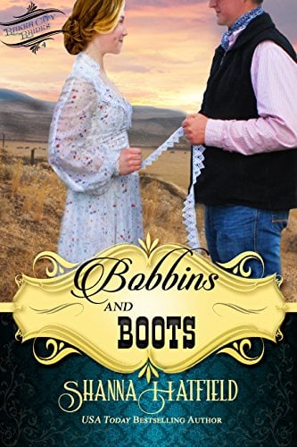 Book Cover Bobbins and Boots (Baker City Brides Book 4)