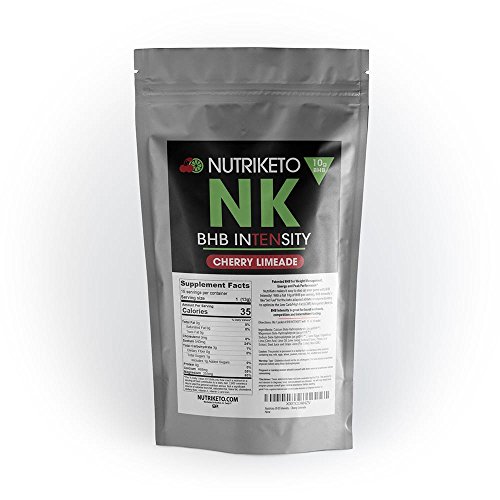 Book Cover NutriKeto BHB Intensity - Cherry Limeade - 10g BHB per Serving - Ketogenic Diet - Exogenous Ketones - Caffeine Free