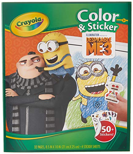 Book Cover Crayola Despicable Me 3 Colour and Sticker Book (Cover May Vary)