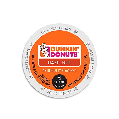 Book Cover Dunkin Donuts Hazelnut Flavored Coffee K-Cups For Keurig K Cup Brewers (24 Count)