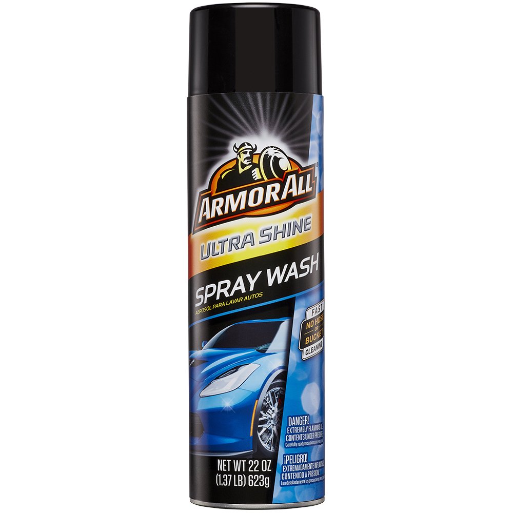 Book Cover Armor All Car Wash & Wax Spray Bottle, Cleaning Concentrate for Cars, Truck, Motorcycle, Ultra Shine, 22 Fl Oz, 18238B