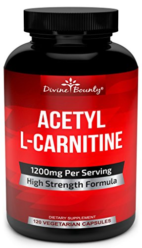 Book Cover Acetyl L-Carnitine Capsules 1200mg Per Serving - L Carnitine Supplement 120 Vegetarian Capsules
