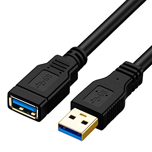 Book Cover USB 3.0 Extension Cable, ShineKee 15ft USB 3.0 High Speed Extender Cord Type A Male to A Female for Playstation, Xbox, USB Flash Drive, Card Reader, Hard Drive,Keyboard, Printer, Scanner