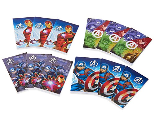 Book Cover amscan Marvel Epic Avengers™ Notepads, Party Favor 6.3 x 5.75 x 0.5 inches