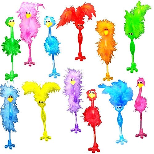Book Cover BAIVYLE 12 Pack Fun Flamingo Pens for kids-Cute Novelty Pens for fun school supplies,funky animal feather Pen Carnival Party Favor