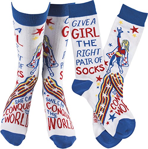 Book Cover Primitives by Kathy Give A Girl The Right Pair of Socks She Will Conquer the World