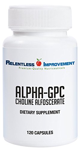 Book Cover Relentless Improvement Alpha GPC 120 Capsules No Fillers No Soy