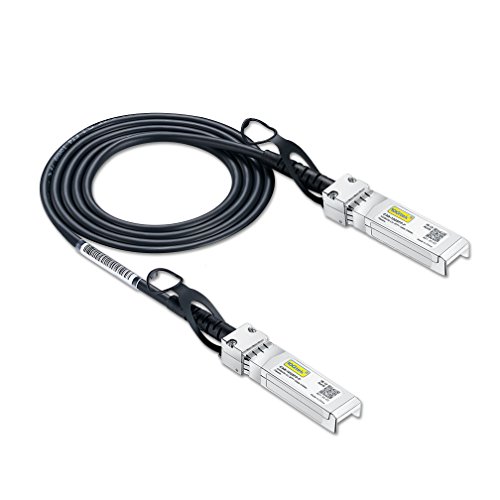 Book Cover SFP+ DAC Twinax Cable, Passive, Compatible with Ubiquiti ES-48/ES-16-XG/USW-Pro-24-POE/USW-Pro-48-POE/USâ€‘16â€‘XG/USâ€‘48, 0.5 Meter(1.6ft)