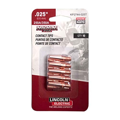 Book Cover KP2744-025T Lincoln Contact Tip .025 - Taperd 10/pack