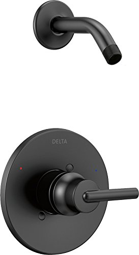 Book Cover Delta Faucet T14259-BLLHD Trinsic Monitor 14 Series Shower Trim - Less Head, Matte Black,