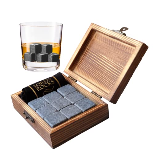 Book Cover Whiskey Stones Fathers Day 9 Whiskey Rocks Whiskey Gifts for Men for Scotch, Whiskey, Bourbon, Tequila, Vodka, Rum, Wine