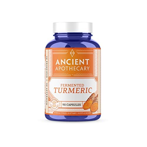 Book Cover Ancient Apothecary Fermented Turmeric Supplement, 90 Capsules - Full-Spectrum Curcumin Infused with Organic Essential Oils and Digestive Bitters…
