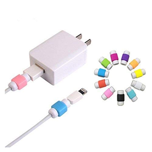 Book Cover 10PCS Cable Saver Protector for USB Lightning Cable Iphone Earphones Protector , Random Color