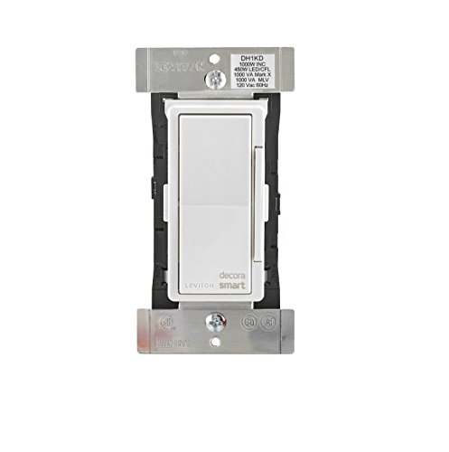 Book Cover Leviton DH1KD-1BZ 1000W Decora Smart Dimmer, Works with Apple HomeKit