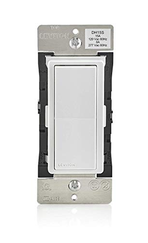 Book Cover Leviton DH15S-1BZ 15A Decora Smart Switch, Works with Apple HomeKit