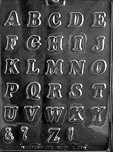 Book Cover Grandmama's Goodies L039 Alphabet Letter Chocolate Candy Mold with Exclusive Molding Instructions