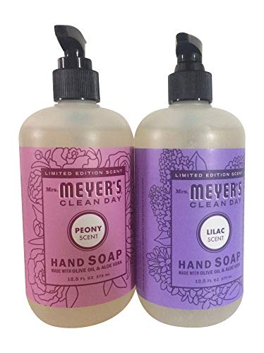 Book Cover Mrs Meyer's Clean Day Limited Edition Hand Soap Bundle (Lilac and Peony)