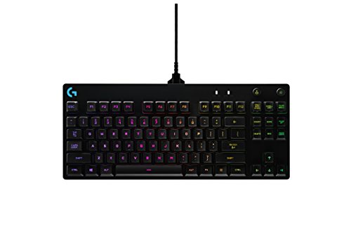 Book Cover Logitech G Pro Mechanical Gaming Keyboard, 16.8 Million Colors RGB Backlit Keys, Ultra Portable Design, Detachable Micro USB Cable