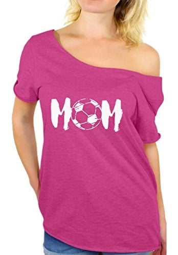 Book Cover Awkward Styles Women's Soccer MOM Motherhood Graphic Off Shoulder Tops T Shirt White Sport Mom Gift Idea