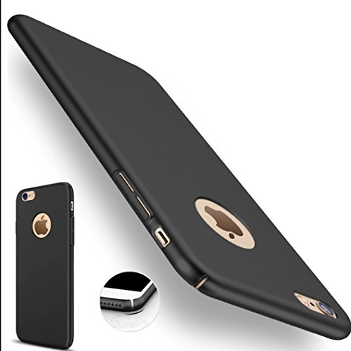 Book Cover CASEKOO iPhone 7 Case Slim Fit Ultra Thin Hard Shell Case Matte Finish Anti-Scratch Great Grip Black Bumper Sleek Profile Cover Compatible with iPhone 7 [Shell Series]-Matte Black