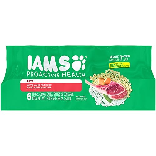 Book Cover Iams Proactive Health Adult Multipack With Lamb And Rice Pate Wet Dog Food 13.0 Ounces (Pack Of 6)