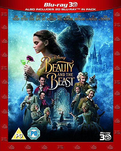 Book Cover Beauty & The Beast [Blu-ray 3D + Blu-ray 2D] [2017] [Region Free]