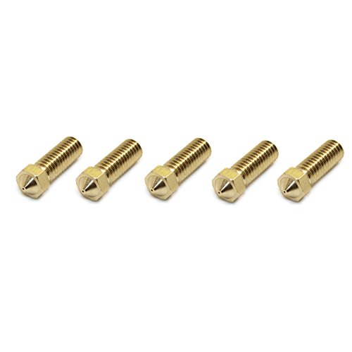 Book Cover BIQU 3D Volcano Extra Brass Nozzle 0.4mm M6 Printed Head for 1.75mm Filament 3D Printer (Pack of 5pcs)
