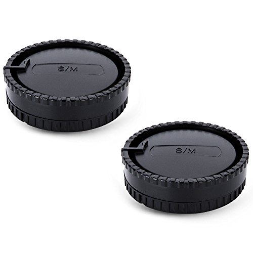 Book Cover 2 Pack JJC Body Cap and Rear Lens Cover Kit for Sony Alpha A-Mount DSLR Cameras and A-Mount Lenses Such as A77II A77 A99II A99 A58 A57 A65 A55 A37 A35 A33 A900 A850 A700 A580 A560 A550 A500 & More