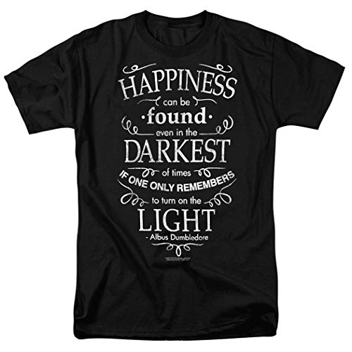 Book Cover Popfunk Harry Potter Dumbledore Happiness Quote T Shirt & Stickers