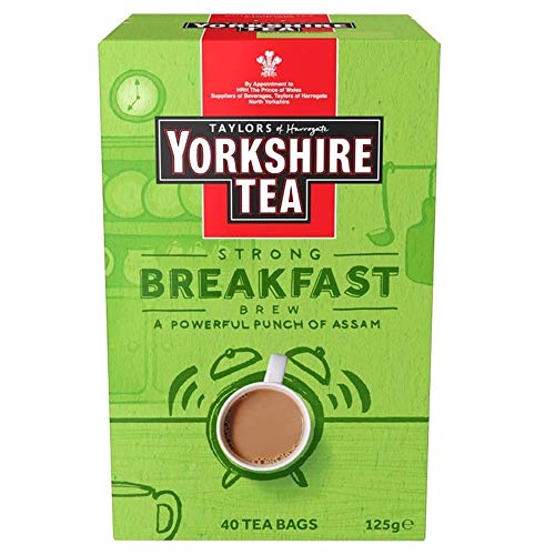 Book Cover Taylors of Harrogate Yorkshire Tea Breakfast Brew 40 tea bags, 125g